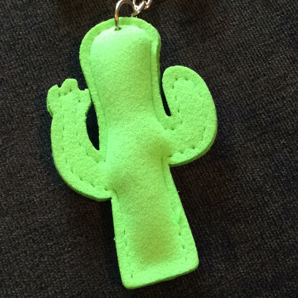 Boutique: Puffy cactus key chain, purse charm - Picture 6 of 6